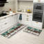 Ensemble de 2 tapis de cuisine Farmhouse Home Sweet Home
