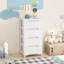 Inbox Zero 2 Pcs 5-drawer Plastic Rolling Storage Cart With 4 Universal Wheels Dresser Cabinet