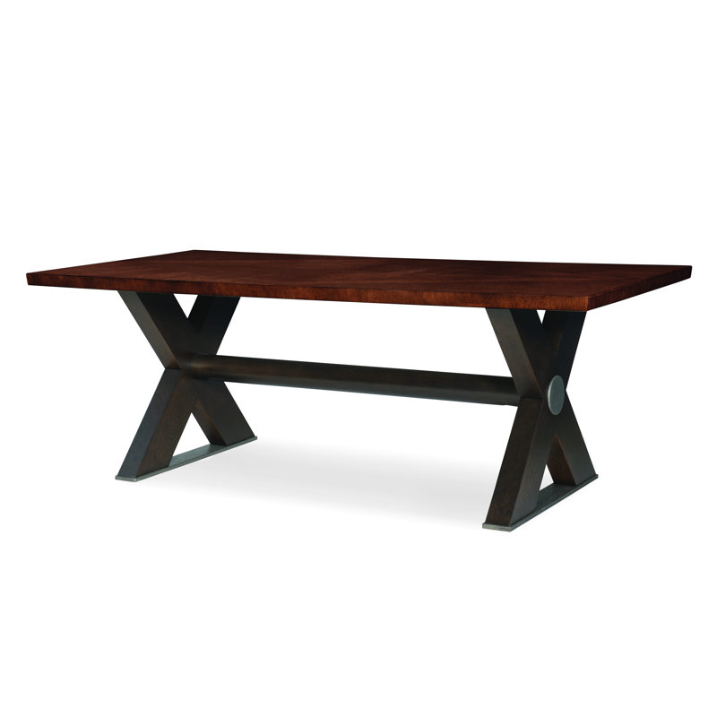 Casa Bella Dining Table, Timber Gray/Charbrown , 108" L x 44" W