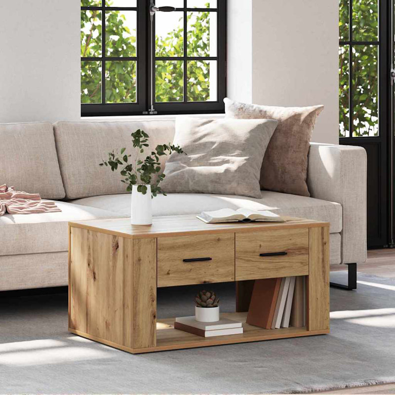 Coffee Table with Storage, Artisan Oak