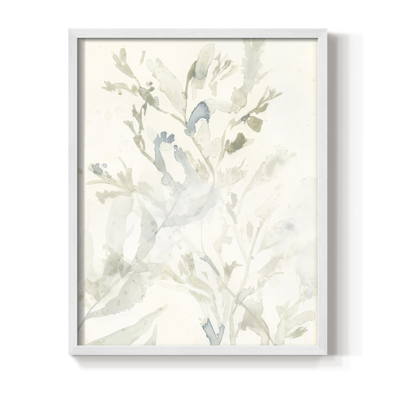 Impression encadrée Elegant Sea Koster III - bois massif, H 15 po x l 12 po, Blanc