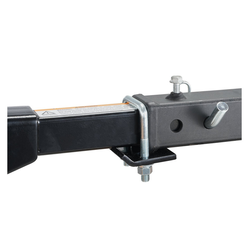 Porte-bagages robuste en aluminium à fixation à l'attelage avec rampe pliante - support de mobilité pour scooter de 500 lb