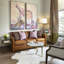 Satin Brass Marble Coffee Table