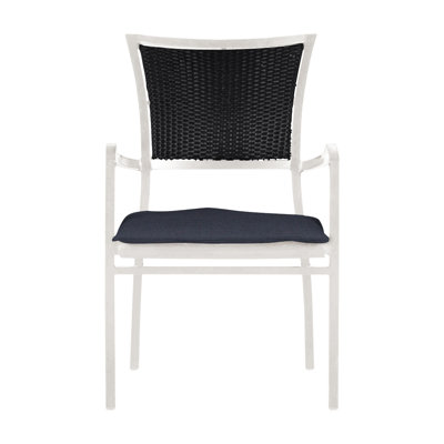 Aire Stacking Patio Dining Armchair With Cushions