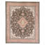 High-Quality Hand-Knotted Black And Rose Area Rug