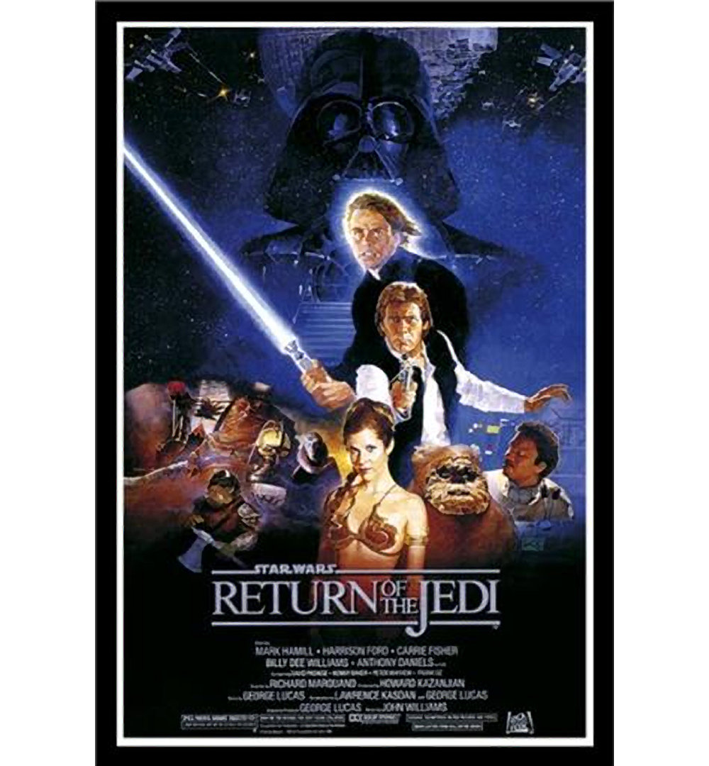 Star Wars Return of the Jedi - Picture Frame Graphic Art Print on Paper Buy Art For Less Matte 