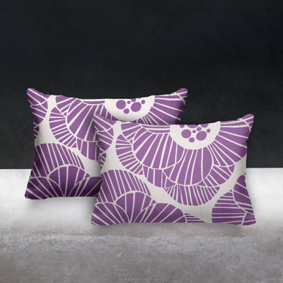 Polyester/Polyester Blend Lumbar Rectangular Indoor/Outdoor Pillow Cover & Insert