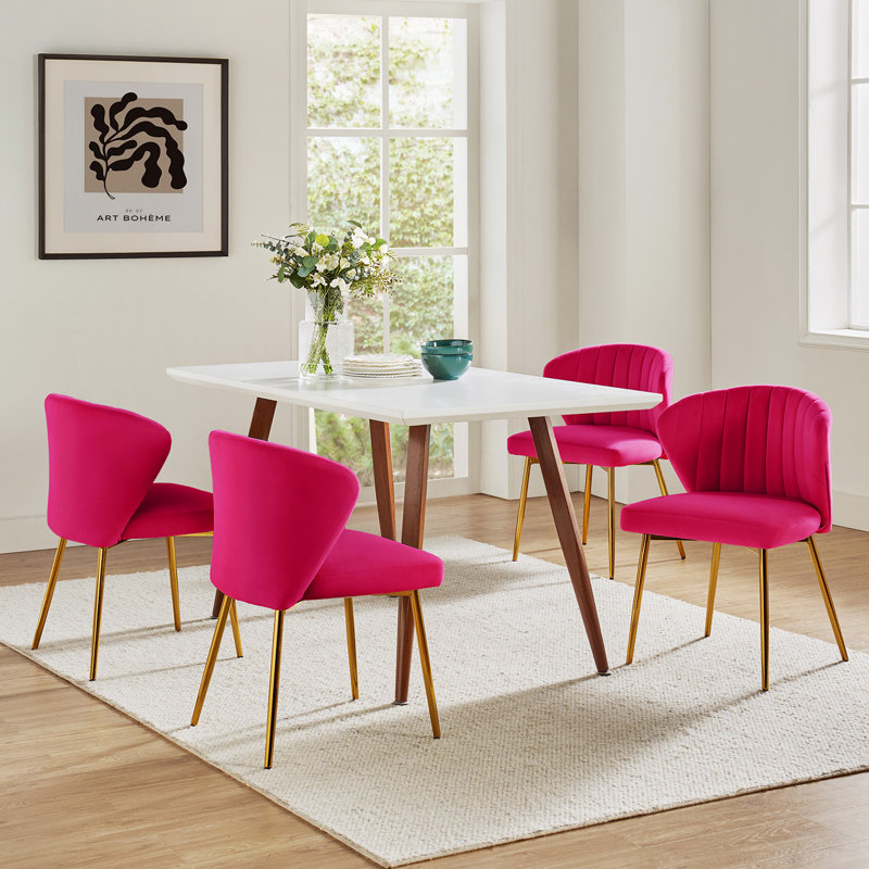 Fauteuil d'appoint à oreilles Axia, Fuchsia