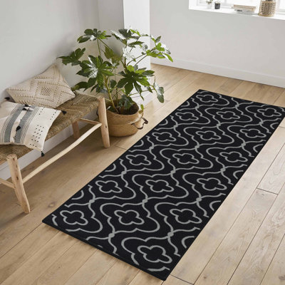 Havana Club Floral Trellis Anti Slip Washabale Hallway-Passage Corridor Kitchen Non Slip Doormats
