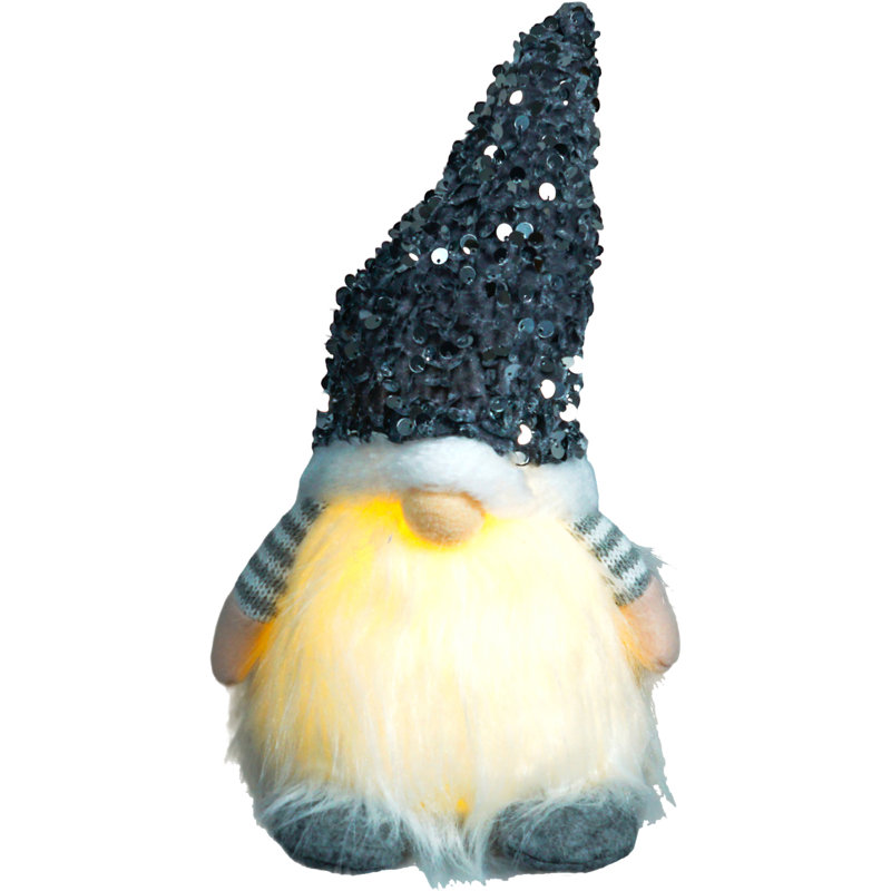 Henault Christmas Stuffed Holiday Accent, Silver