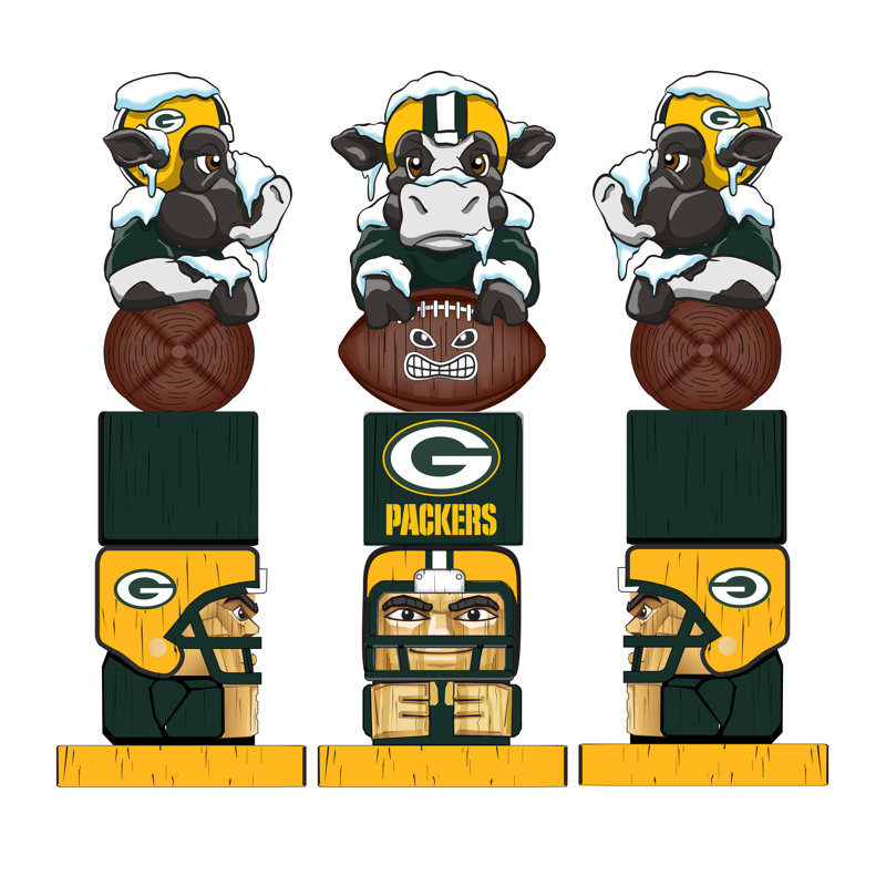 Statue totem tiki nfl green bay