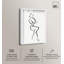 «Black Ink Pose I Shadowbox Print», art mural minimaliste par Art Remedy, cadre blanc, 37 x 55-1802941946-1802941944