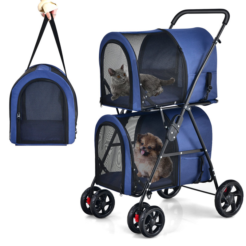 Kaelyn Collapsible Pet Carrier, Blue