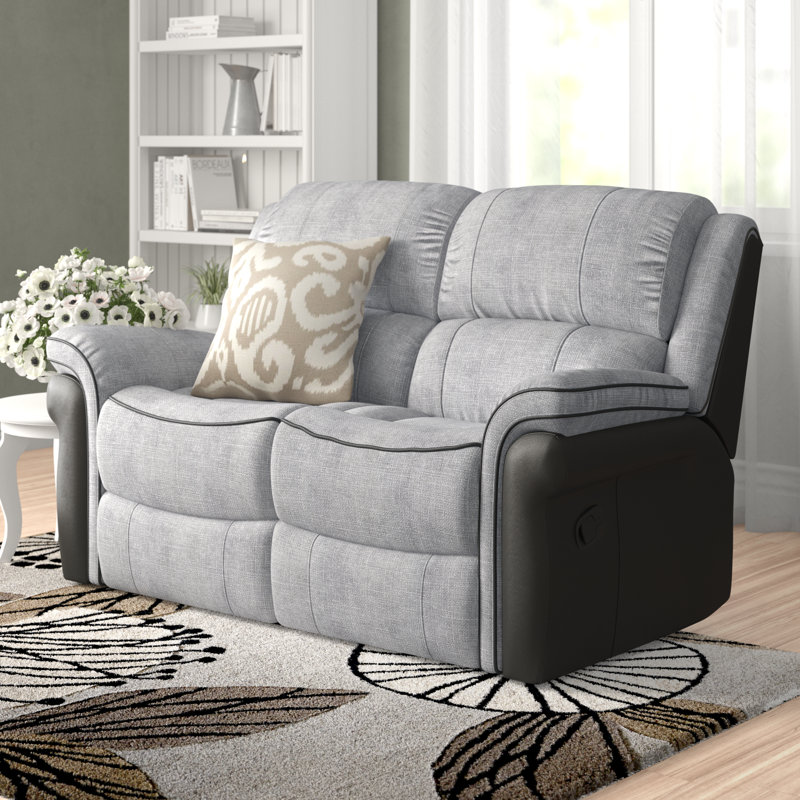 Arras 2 Seater Reclining Loveseat, Fusion Grey/Grey