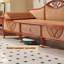Chaise longue décontractée en rotin