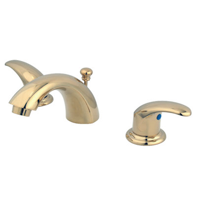 Kingston Brass Legacy Two-Handle 3-Hole Deck Mount Mini-Widespread Bathroom Faucet with Plastic Pop-Up