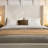 Queen Wingback Upholstered Bed, 54" High Headboard, Ivory Canvas Chenille, Minimalist Style, Box Spring Required-1353644375