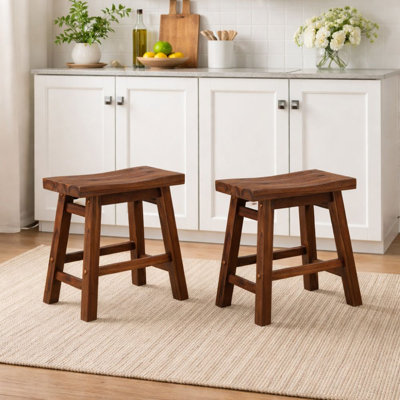 Alessandro Counter Stool with Solid Wood Frame