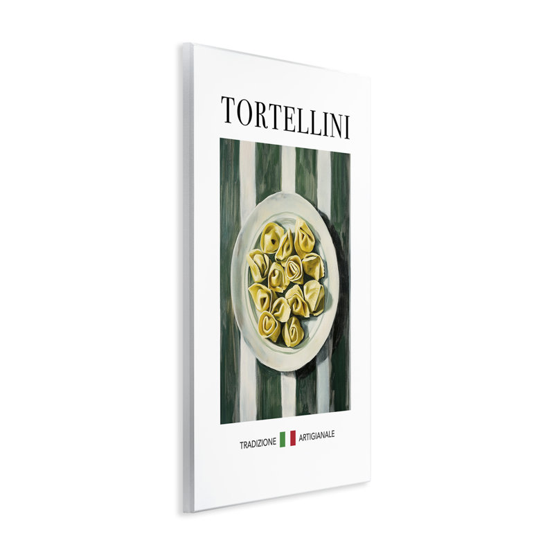 Plaque murale traditionnelle de pâtes Tortellini, design par Andreas Magnusson, H 15 po x l 10 po