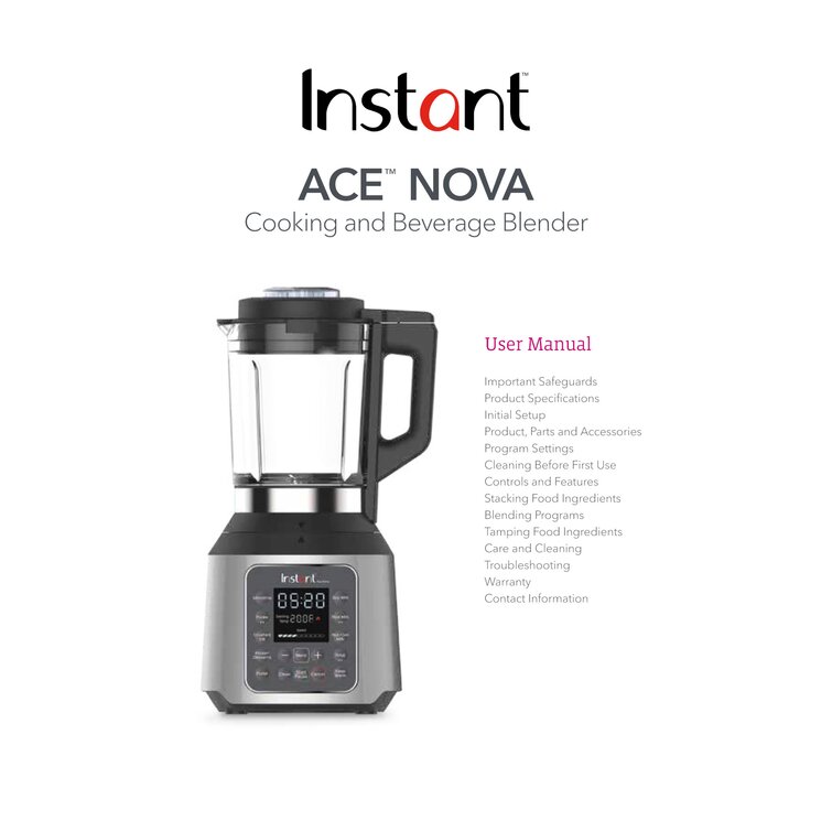 Instant Ace Nova Cooking & Beverage Blender Base Only