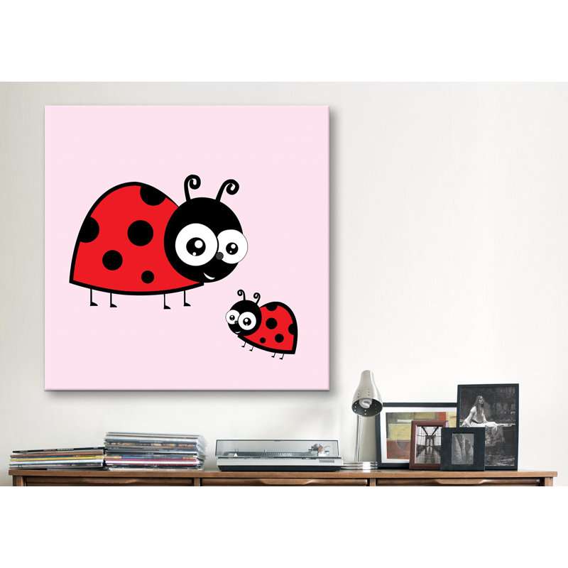 Nathan Lady Bug - reproduction sur toile, H 37 po x l 37 po x P 1,5 po