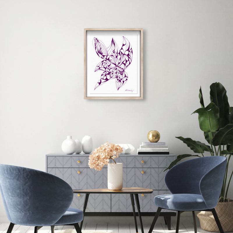 Manuel Roman - Starfish Print by Oliver Gal, 46.5"H x 31.5"W, Natural Oak Shadowbox