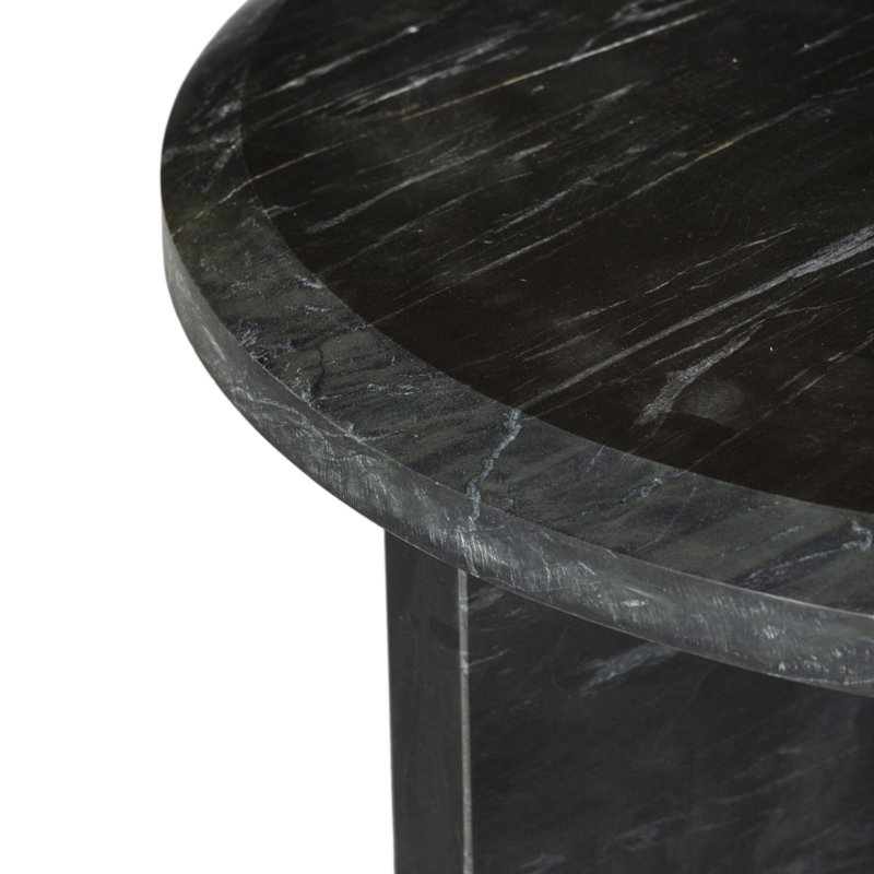 Dakota Marble Coffee Table, Black