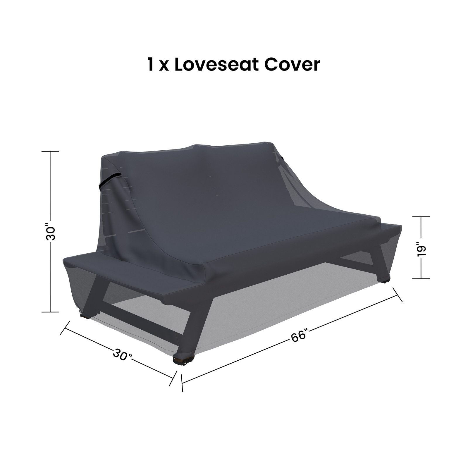Lavinia 65'' Wide Acacia Loveseat Cover