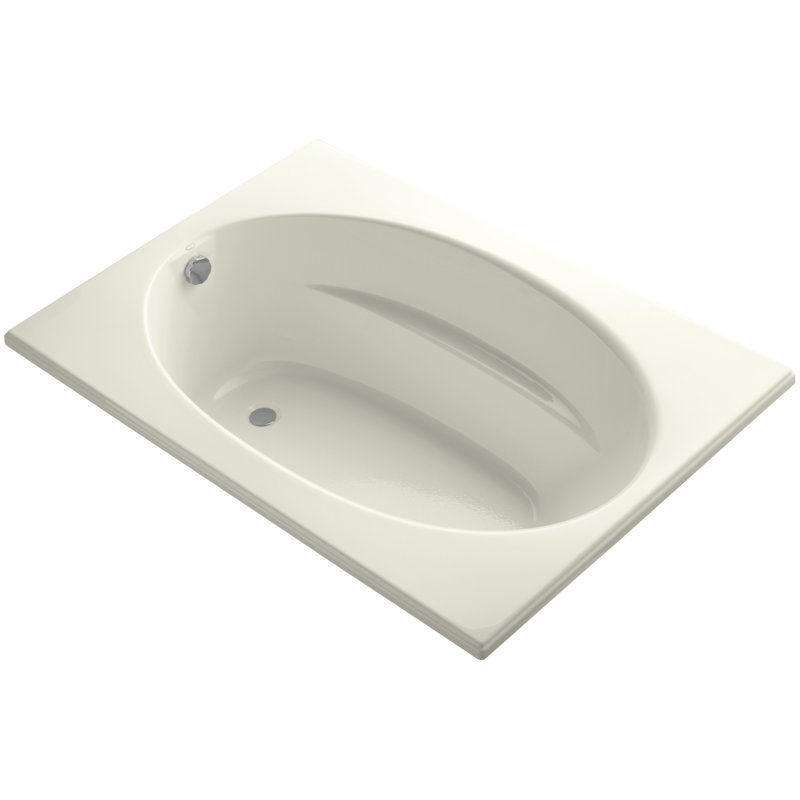 Windward 60" x 42" Drop In Soaking Bathtub, Biscuit