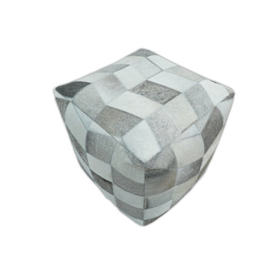 Morenci Leather Pouf