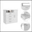 Commode 4 tiroirs, armoire à une porte, tablette ouverte, plateau supérieur-1326121736