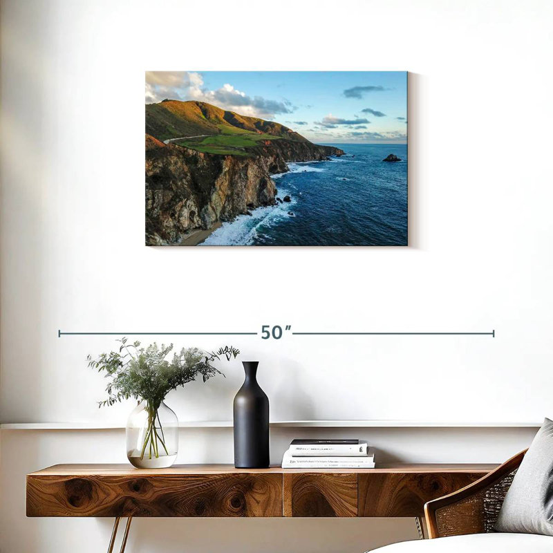 Gillard Cliff In Big Sur, H 20 po x l 30 po