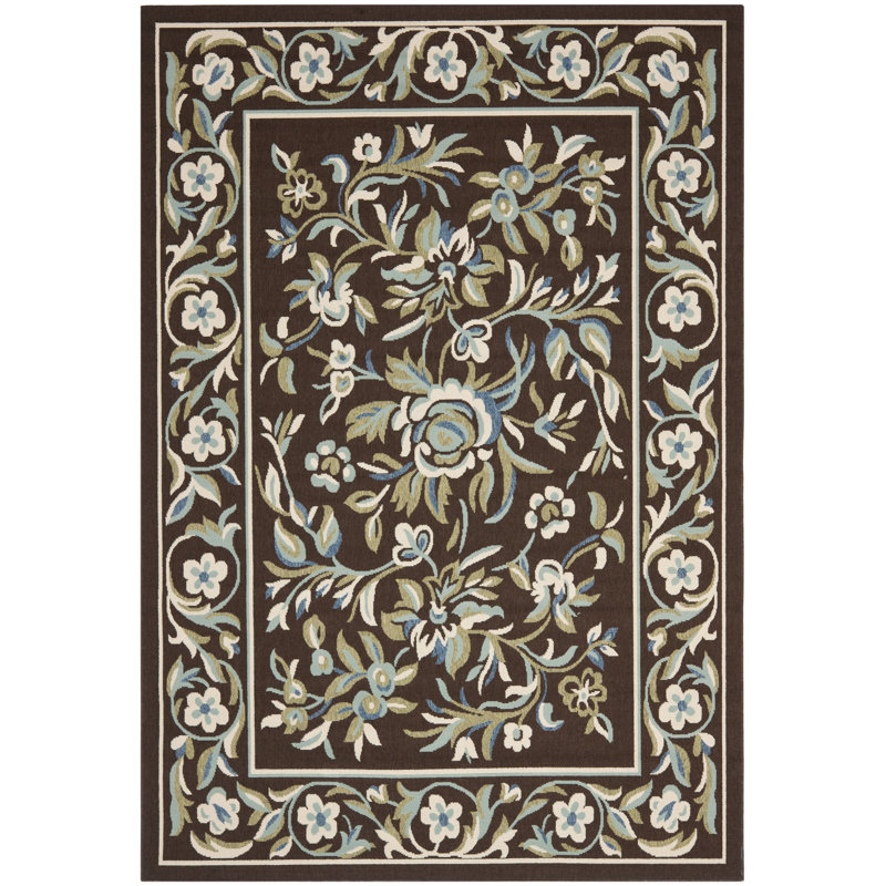 Centeno Veranda Performance Floral Indoor/Outdoor Area Rug, Rectangle 6'7" x 9'6"