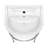 Whitehaus 22" console sink with semi-circular bowl, solid brass leg supports and front towel bar-116863418-116863421