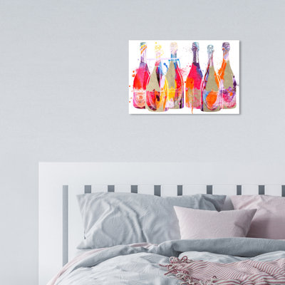 Color Splash Champagne - peinture sur toile