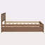 Structure de lit plateforme moderne en bois avec lit gigogne-196652151