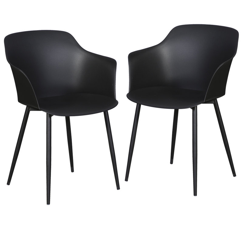 Alonzo Patio Dining Armchair, Black