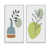 Toile avec cadre blanc