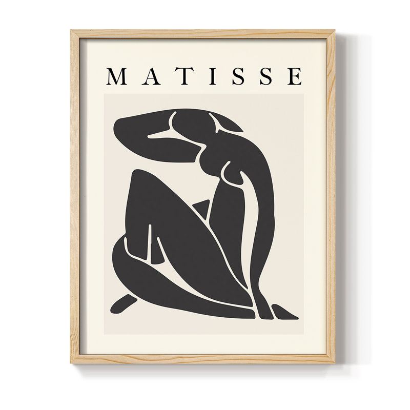 Matisse CECL XXIX, reproduction d'art encadrée - bois massif, Naturel, H 11 po x l 9 po