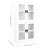 Office Cabinet Storage Cabinet for Office Steel and Tempered Glass-137845237