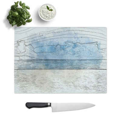 Tempered Glass Beach in Mexico Chopping Board