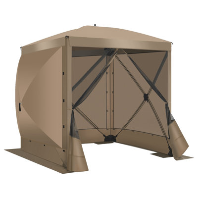 8x8 FT Pop up Gazebo Tent, Ez up Waterproof Screen Tent Screen House, Portable Outdoor Canopy