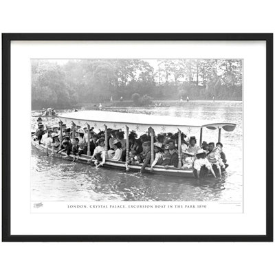 London, Crystal Palace, Excursion Boat In The Park 1890 by Francis Frith - Single Picture Frame Print