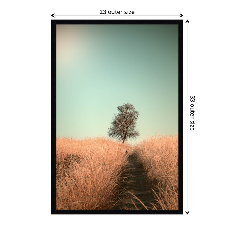 Grass And Path by Jaap Van Den, 23" W x 33" H, Black