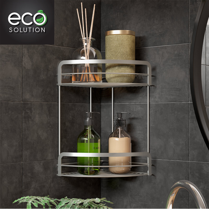 Origin LUXY bathroom corner shelf 2 levels