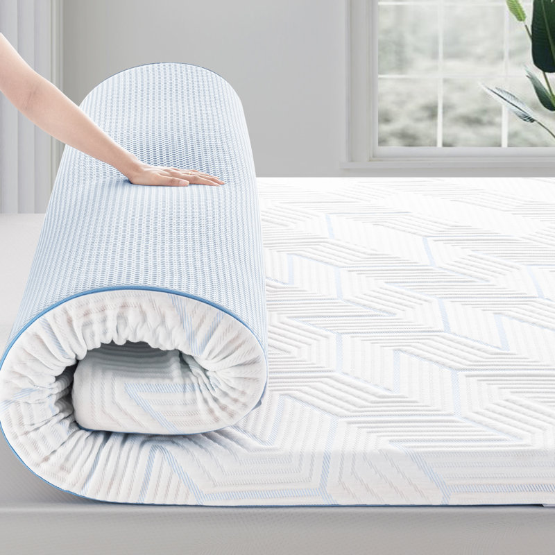 Surmatelas en mousse viscoélastique gélifiée Bedstory, 3", Très grand lit