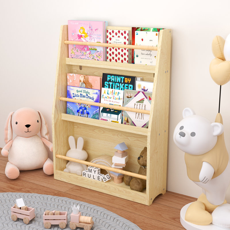 Bibliothèque pour enfants à 3 niveaux, Naturel