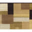 Himalayan Geometric Area Rug in Ivory/Brown/Black