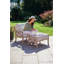 Jaenis Acacia Outdoor Lounge Chair with Ottoman, Sunbrella® Cushions Included