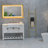 48*30 Framed Bathroom Mirror Square Wall-Mounted Material-1127563828